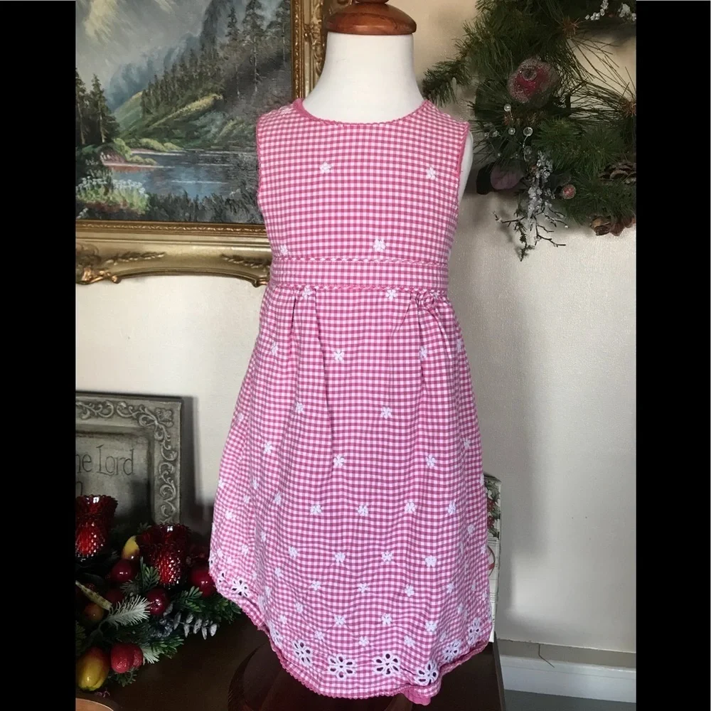 Baby Gap Pink Gingham 2-piece Sleeveless Dress